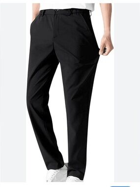 Axist Black Dress Pants - Straight Tailored Trousers